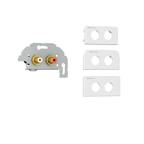 Kindermann Konnect Design Click 2 RCA stereo audio Kabel+Plug module