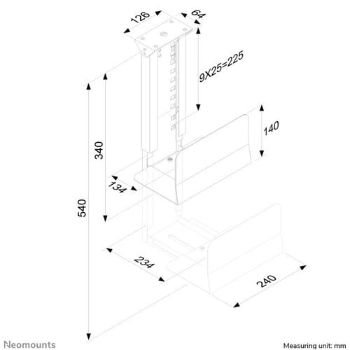 Neomounts Computer Houder CPU-D200SILVER