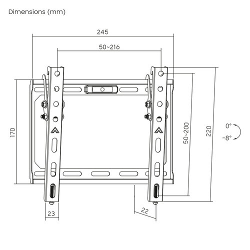 MyWall Vaste TV Beugel HEG 2 L