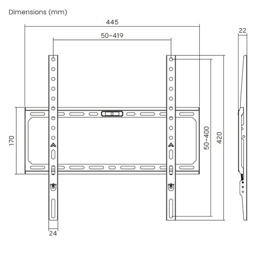 MyWall Vaste TV Beugel HEG 3 L (32 t/m 75 inch)