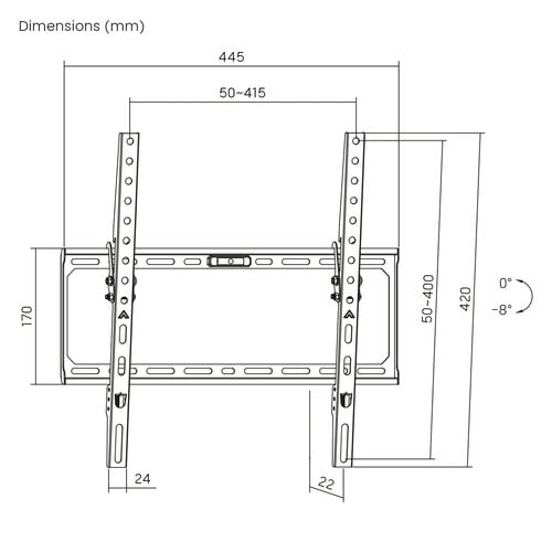 MyWall Vaste TV Beugel HEG 4 L