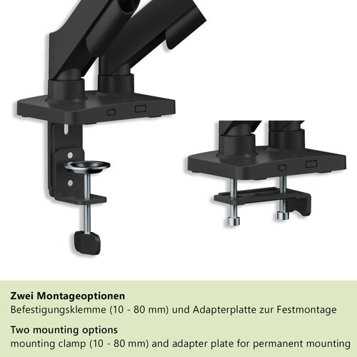 MyWall Monitorarm voor 2 schermen HEG 10 L