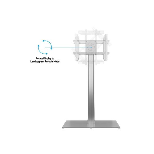 Multibrackets TV Vloerstandaard 180 HD Back to Back Zilver