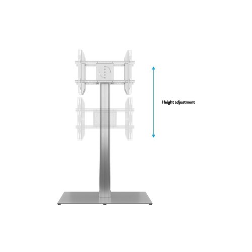 Multibrackets TV Vloerstandaard 180 HD Back to Back Zilver