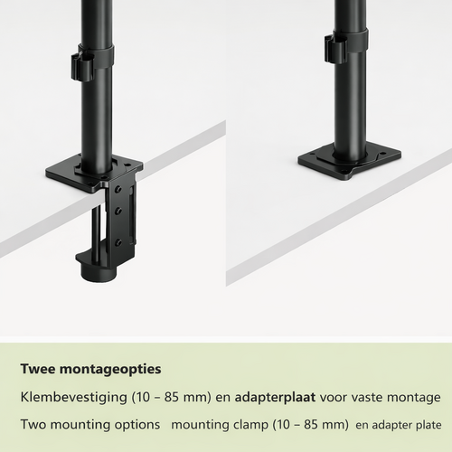 MyWall Monitor + Laptop arm HEG 8 L