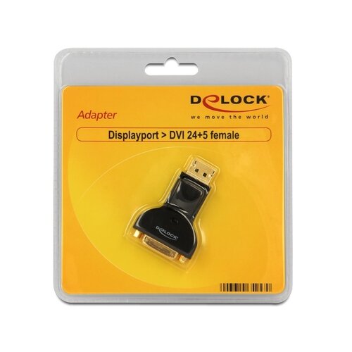 DeLock DP male - DVI (24+5) female adapter DeLock DP male - DVI (24+5) female adapter