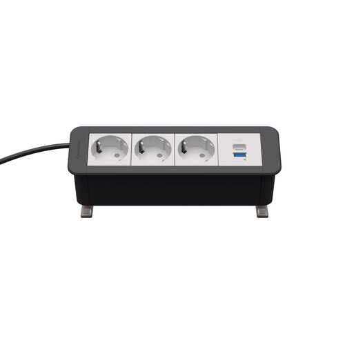 Kindermann CablePort Office desk 4-voudig 3x Stroom, 1xUSB lader (A+C) Kindermann CablePort Office desk 4-voudig 3x Stroom, 1xUSB lader (A+C)