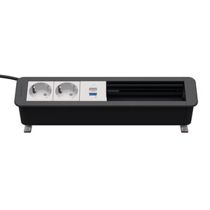 Kindermann CP Office Desk 6V Office Desk 6V 2x Stroom, USB A+C lader, 3x leeg Kindermann CP Office Desk 6V Office Desk 6V 2x Stroom, USB A+C lader, 3x leeg