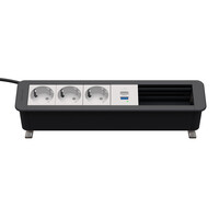 CP Office Desk 6V 3x Stroom, USB A+C lader, 2x leeg