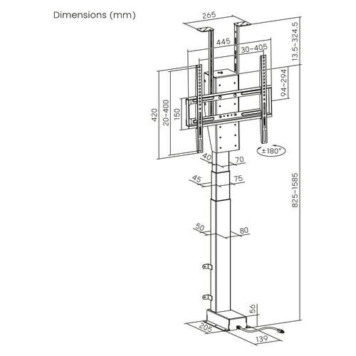 MyWall Draaibare TV Lift HP 67-1 L MyWall Draaibare TV Lift HP 67-1 L