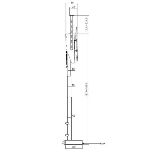 MyWall Draaibare TV Lift HP 67-1 L