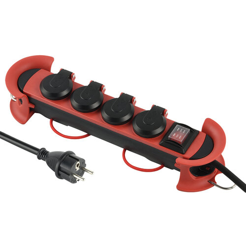 Braca 4-Voudig Professioneel Outdoor Stekkerblok 3.0 meter