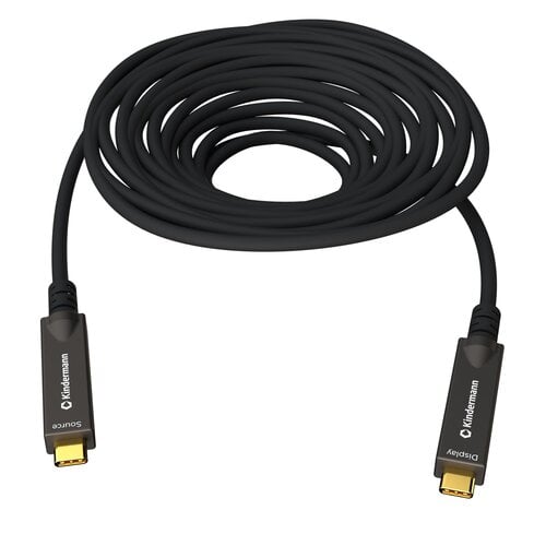 Kindermann USB-C AOC Full Feature Kabel- 10 meter