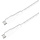 MaxTrack USB-C naar USB-C kabel 60W – 0,5 meter - Wit