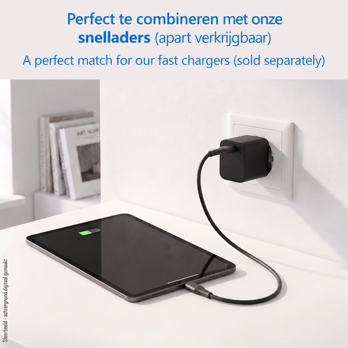 MaxTrack USB-C naar USB-C Kabel 100W met E-Marker – Soft-Touch Siliconen