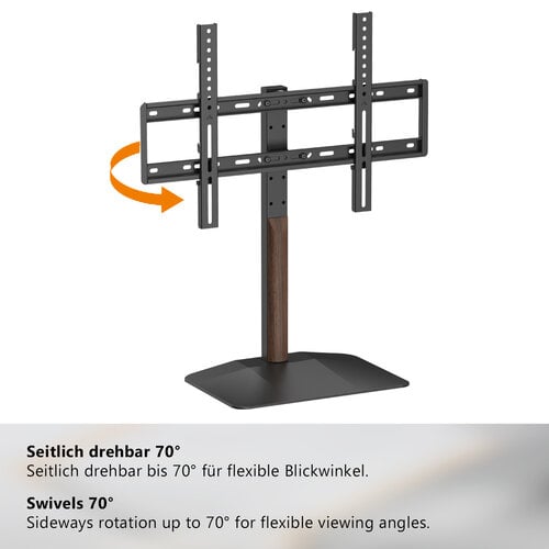 MyWall Universele TV Voet 32-77″ Draaibaar & Verstelbaar – Walnoot – myWall HP 128 MyWall Universele TV Voet 32-77″ Draaibaar & Verstelbaar – Walnoot – myWall HP 128