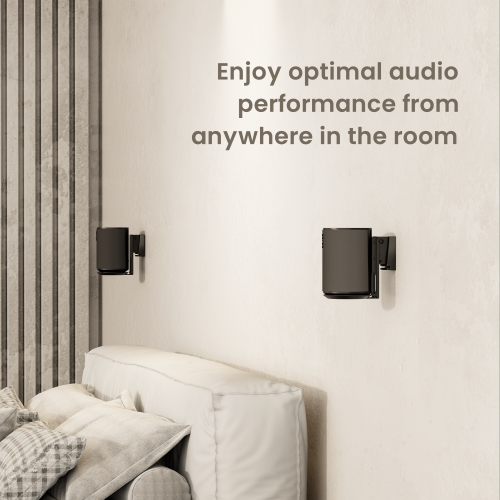 MyWall Speaker wandbeugel voor Sonos Era 100 en Era 100 SL – zwart – 2 stuks – draaibaar en kantelbaar MyWall Speaker wandbeugel voor Sonos Era 100 en Era 100 SL – zwart – 2 stuks – draaibaar en kantelbaar