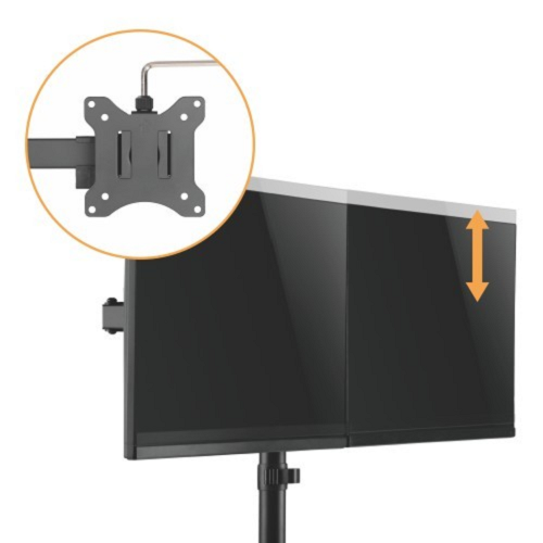 Cavus Monitorarm Basic voor 2 schermen – 17–32 inch – maximaal 8 kg per scherm – DM0102