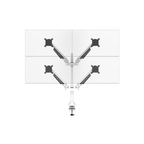 Multibrackets Monitorarm voor 4 schermen – 15–32 inch – 2–10 kg per scherm – wit
