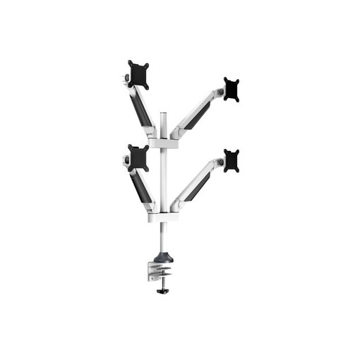 Multibrackets Monitorarm voor 4 schermen – 15–32 inch – 2–10 kg per scherm – wit