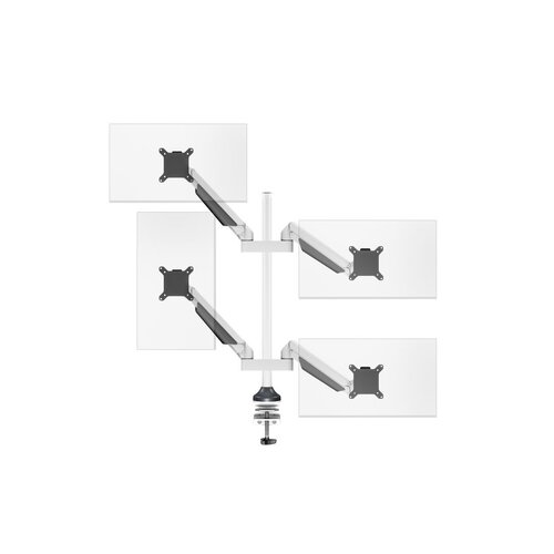 Multibrackets Monitorarm voor 4 schermen – 15–32 inch – 2–10 kg per scherm – wit