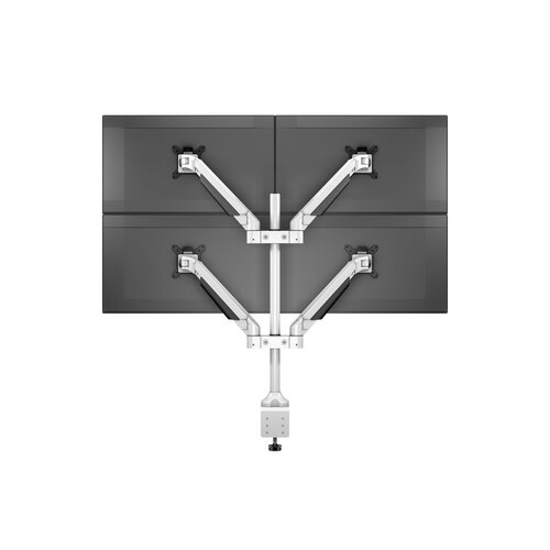 Multibrackets Monitorarm voor 4 schermen – 15–32 inch – 2–10 kg per scherm – wit