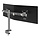 Dataflex Monitorarm Viewmate 642 Zilvergrijs – Voor 2 schermen tot 27 inch, met gebogen drager en maximaal 15 kg per scherm