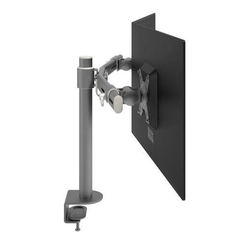 Dataflex Monitorarm Viewmate 642 Zilvergrijs – Voor 2 schermen tot 27 inch, met gebogen drager en maximaal 15 kg per scherm