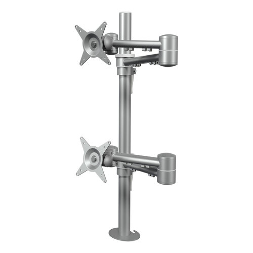 Dataflex Viewmate 682 Monitorarm voor 2 Schermen Boven Elkaar – Zilver Dataflex Viewmate 682 Monitorarm voor 2 Schermen Boven Elkaar – Zilver