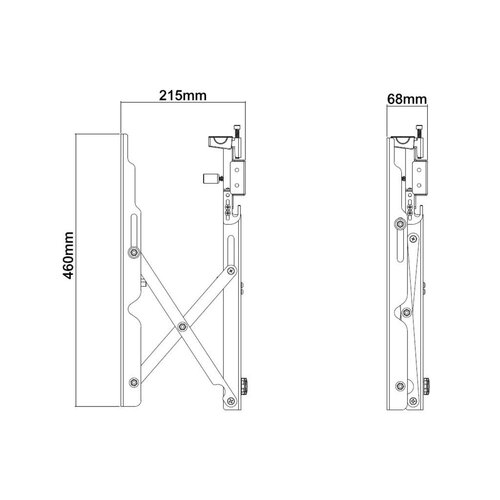 Multibrackets Videowall beugel Public Video Wall Mount Push – 40–70 inch – 40 kg – 68–215 mm wandafstand Multibrackets Videowall beugel Public Video Wall Mount Push – 40–70 inch – 40 kg – 68–215 mm wandafstand