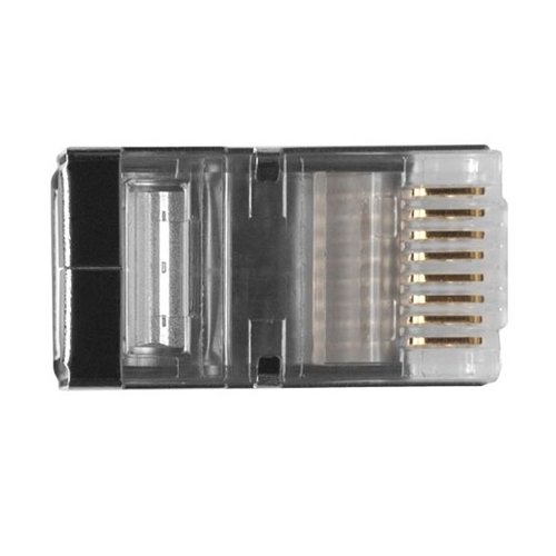 Shielded male CAT6 RJ45 connector voor soepele en massieve Cat 6 kabel