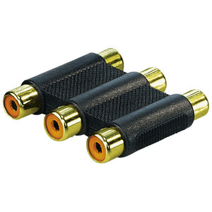 3 RCA - 3 RCA koppel adapter