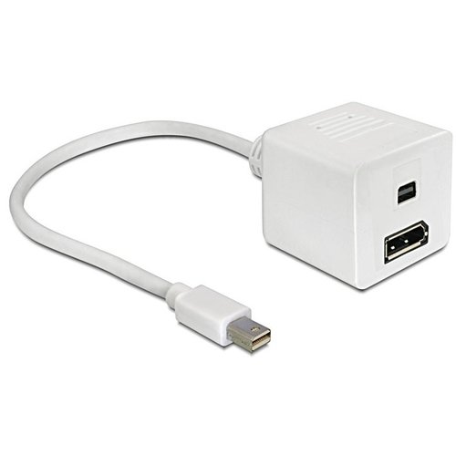 DeLock Mini DisplayPort male -DisplayPort + Mini DisplayPort female adapter DeLock Mini DisplayPort male -DisplayPort + Mini DisplayPort female adapter