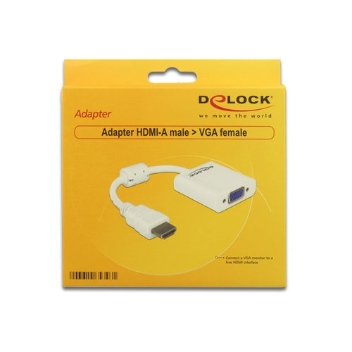 DeLock HDMI A  - VGA female adapter Wit