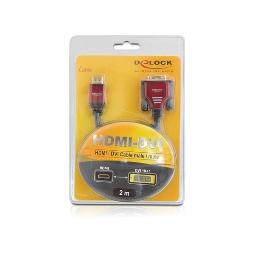 DeLock HDMI-DVI (18+1) Kabel -5.0 meter