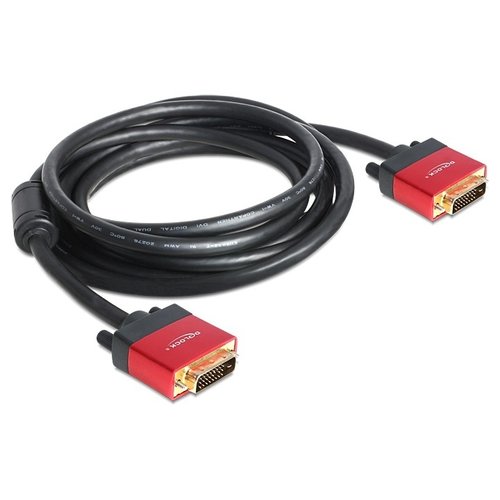 DeLock DVI-D (24+1) Dual link kabel-3.0 meter