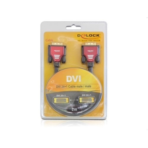 DeLock DVI-D (24+1) Dual link kabel-3.0 meter