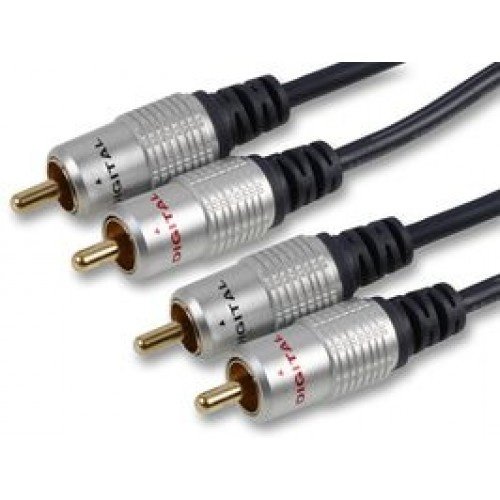 KEM High Quality audio kabel 2 RCA - 2 RCA -3.0 meter