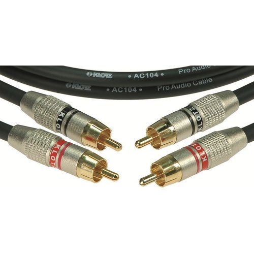 Klotz Klotz 2 RCA - 2 RCA analoge audio single link kabel-0.3 meter
