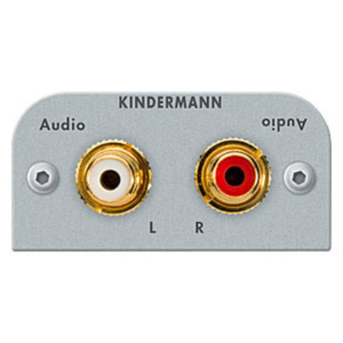 Kindermann Kindermann - 2 RCA (audio l/r) soldeer module-54 x 54 mm