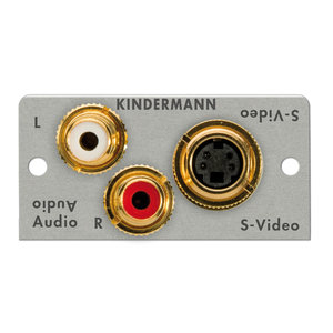 Kindermann Kindermann S-Video met Audio module-50 x 50 mm