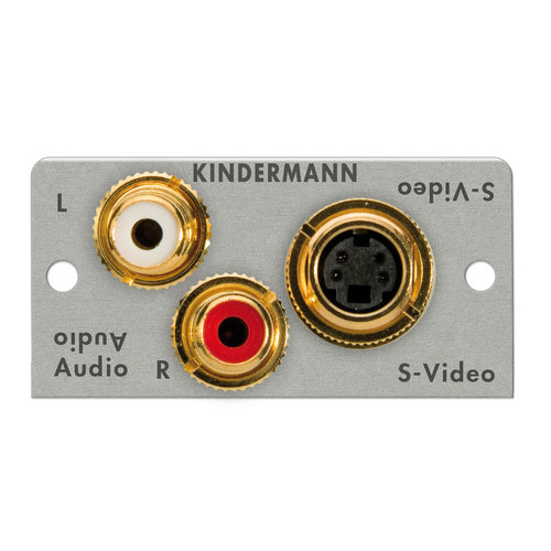 Kindermann Kindermann S-Video met Audio module-50 x 50 mm