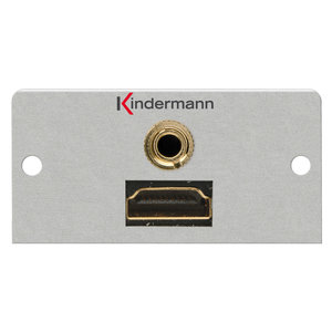 Kindermann Kindermann HDMI en 3.5mm audio kabel + plug module-50 x 50 mm