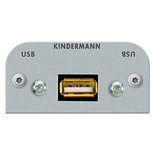 Kindermann Kindermann - USB A female kabel+plug module (2.0)-54 x 54 mm