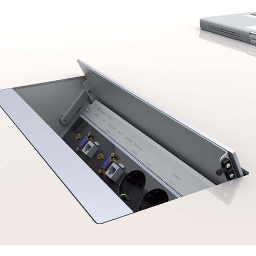 Kindermann CablePort Flex tafel inbouw module voor 4 voudige module houder (Individual)