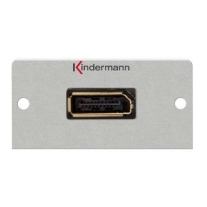 Kindermann Kindermann DisplayPort kabel + plug module-54 x 54 mm