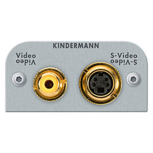 Kindermann Kindermann - Composiet + S-Video (S-VHS) kabel+plug module-54 x 54 mm