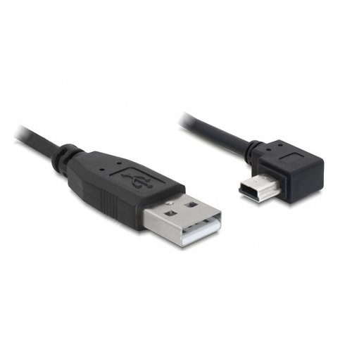 DeLock USB A - Haakse USB mini B5 kabel - 0.5 meter