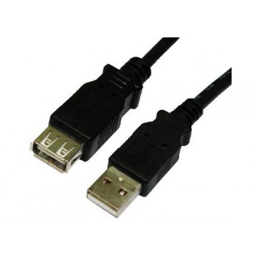 KEM High Quality USB A male - USB A female (USB 2.0) verlengkabel - 2.0 meter
