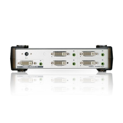 Aten ATEN 4-poorts DVI met audio splitter